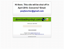 Tablet Screenshot of downloadmyvinyl.com